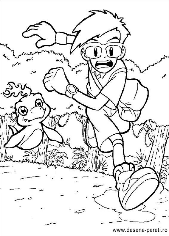 digimon desene colorat